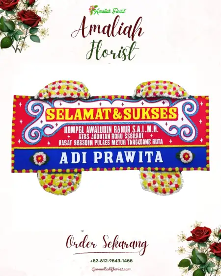 Papan Bunga Ucapan Selamat Juwetkenongo
